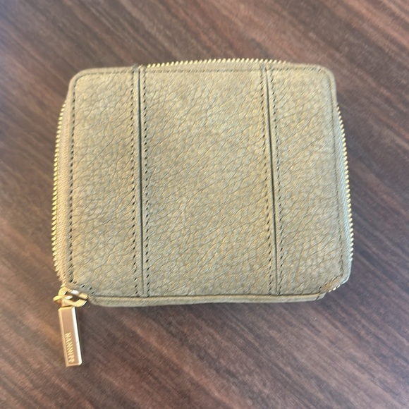 Hammitt 5 North Wallet- plume moss nuback with gold studs - Picture 2 of 9